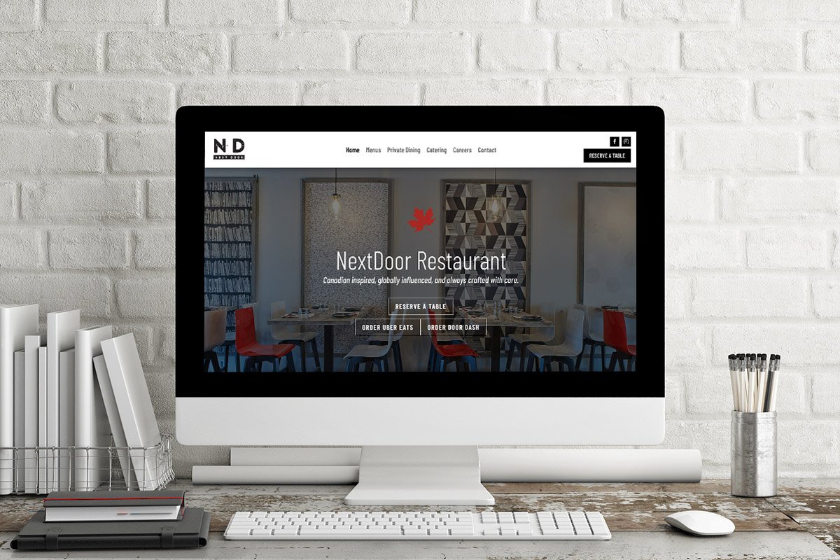 Website Design - NextDoor Retaurant