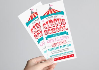 Graphic Design - Circus School Pamphlet